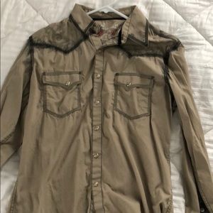 Like new Rock 47 pearl snap button up